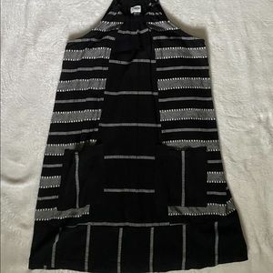 Navy blue and white old navy dress